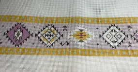 * Colors of Praise BH101 Boho Belt- yellow / pale lavender