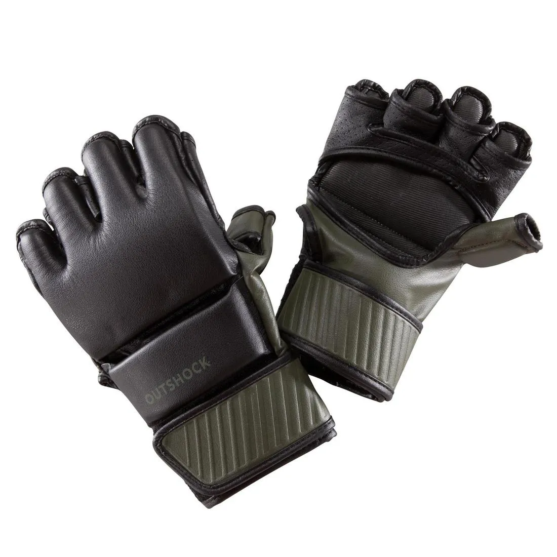 100 Combat Gloves - Black/Khaki