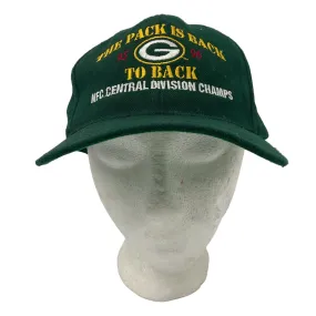 1996 Headmaster Green Bay Packers Wool Snapback Hat Men's One Size Vintage
