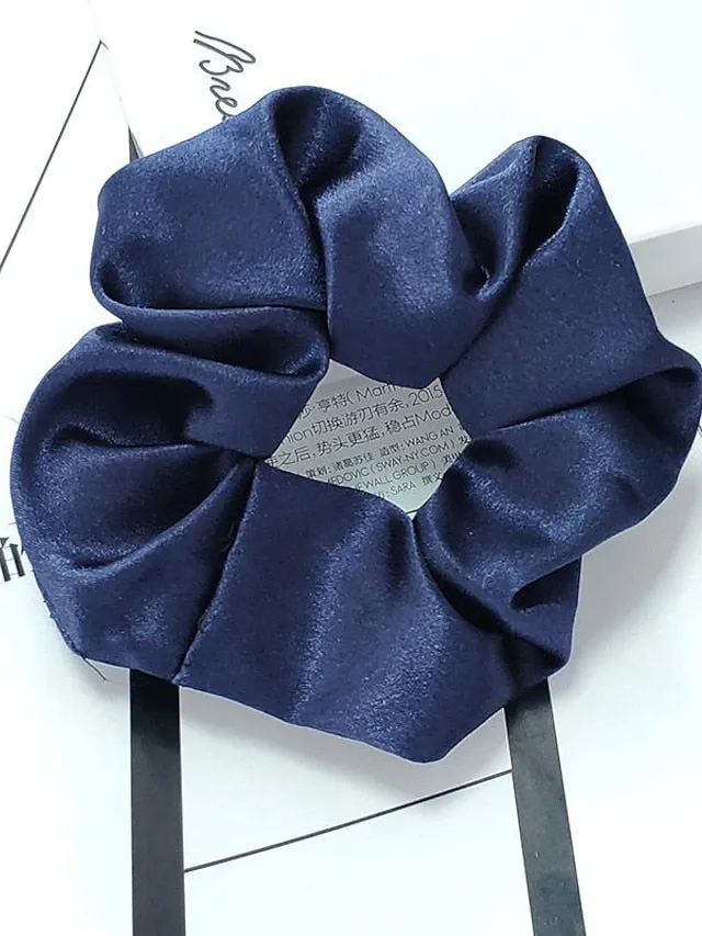 1PC Headbands Hair Tie For Daily Date Fabric Korean pink Pink bowel ring Champagne Colored Intestine Rings for Women