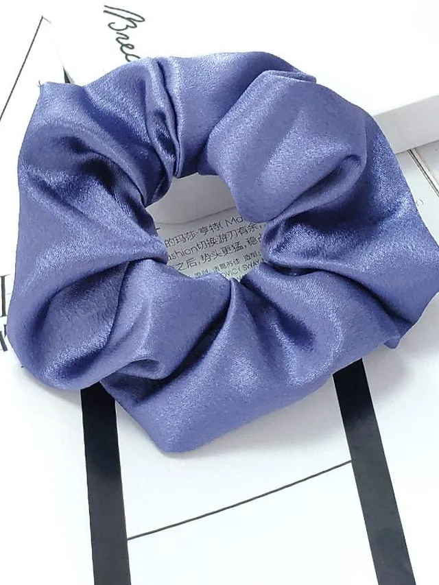 1PC Headbands Hair Tie For Daily Date Fabric Korean pink Pink bowel ring Champagne Colored Intestine Rings for Women
