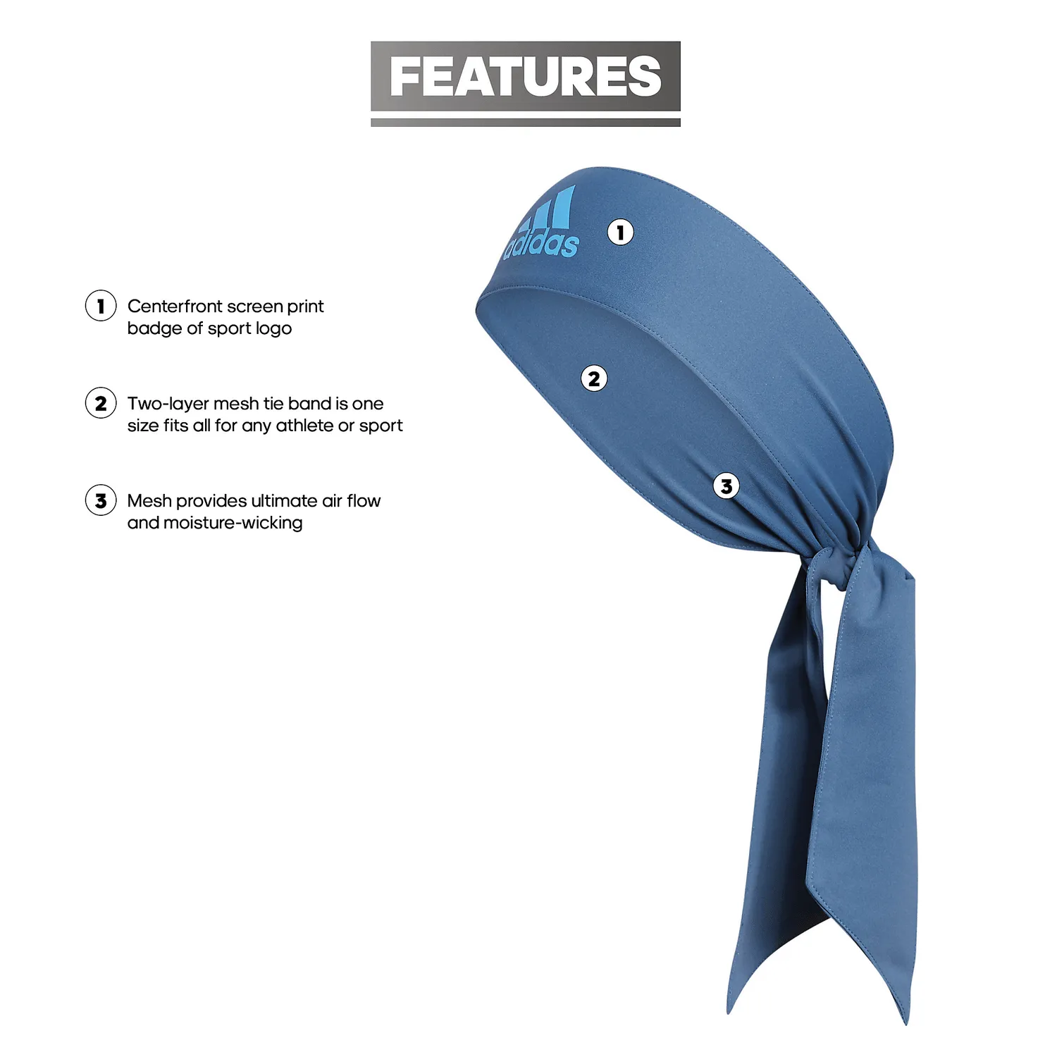 adidas Alphaskin Tie Headband
