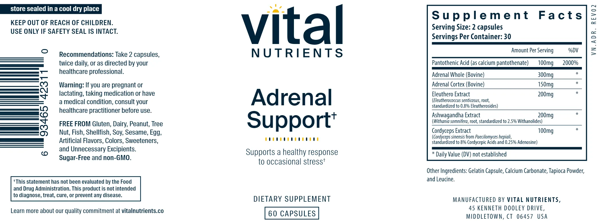 Adrenal Support 60 caps