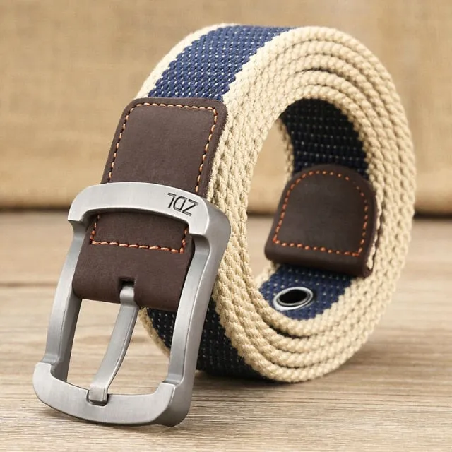 Aidase Canvas Belt Outdoor Tactical Belt Unisex High Quality Canvas Belts for Jeans Male Luxury Casual Straps Ceintures