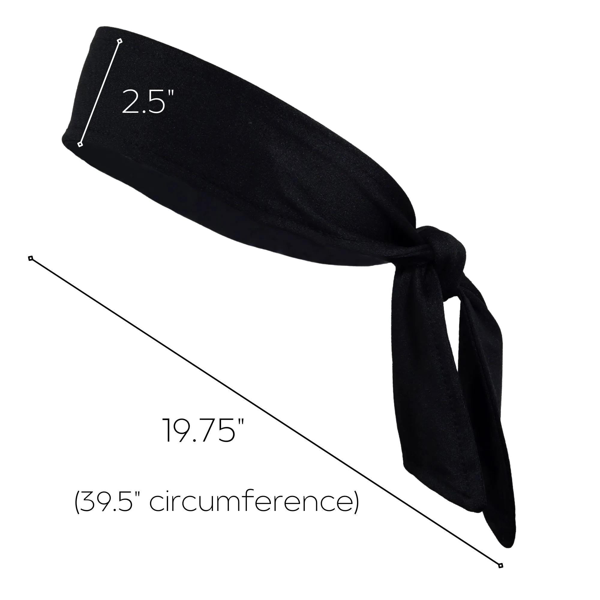 Assorted Tie Headbands - 12 Pack