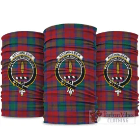Auchinleck (Affleck) Tartan Neck Gaiters, Tartan Bandanas, Tartan Head Band with Family Crest