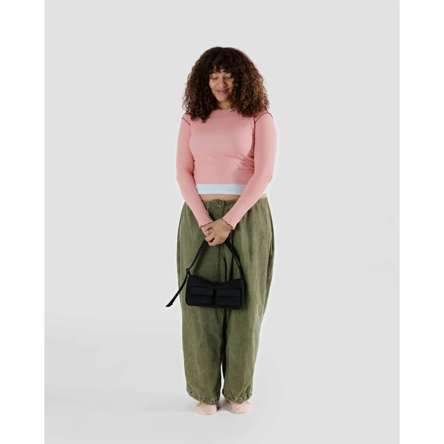Baggu Cargo Shoulder Bag - Black SP24