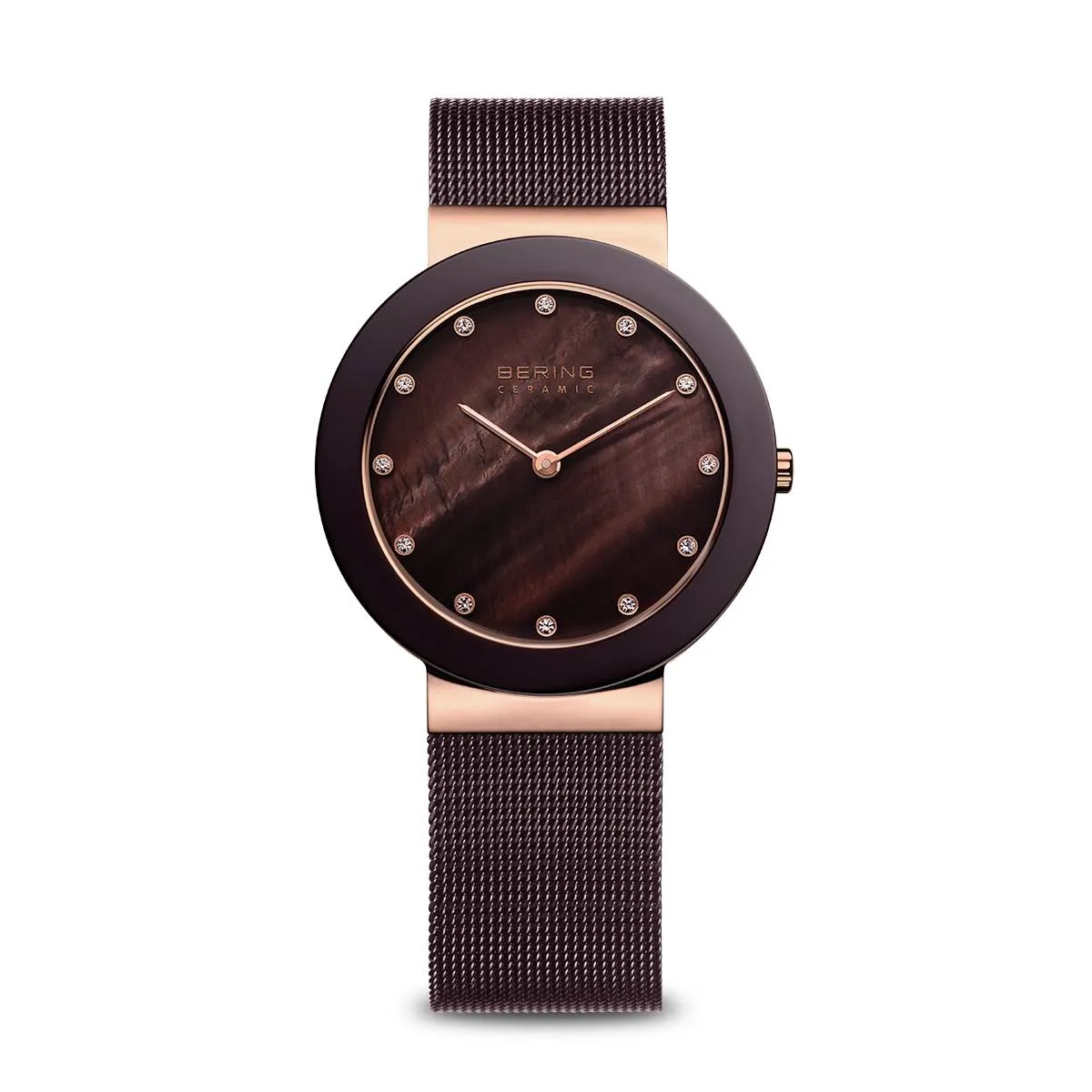 Bering 11435-262 Ceramic Stainless Steel Mesh Strap Women Watches