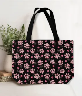 Blushing Paws Tote Bag (ready to ship)