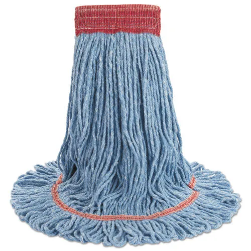 Boardwalk Super Loop Wet Mop Head Cotton/synthetic Fiber 5" Headband Large Size Blue