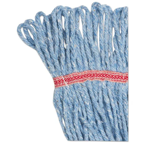 Boardwalk Super Loop Wet Mop Head Cotton/synthetic Fiber 5" Headband Large Size Blue