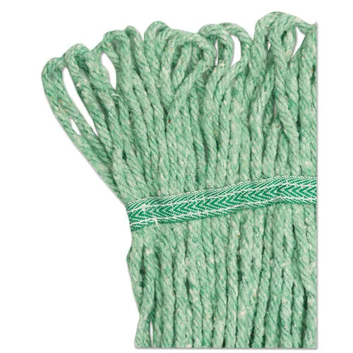 Boardwalk Super Loop Wet Mop Head Cotton/synthetic Fiber 5" Headband Medium Size Green