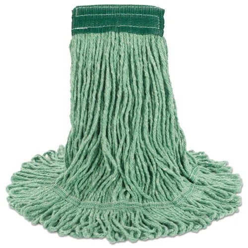 Boardwalk Super Loop Wet Mop Head Cotton/synthetic Fiber 5" Headband Medium Size Green