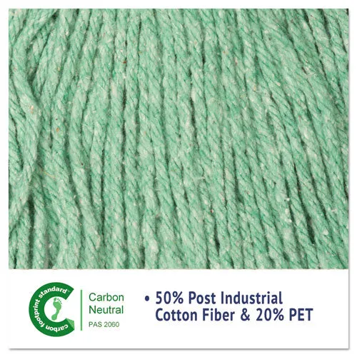 Boardwalk Super Loop Wet Mop Head Cotton/synthetic Fiber 5" Headband Medium Size Green