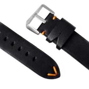 BOLDR Horween Black Leather Strap 22mm