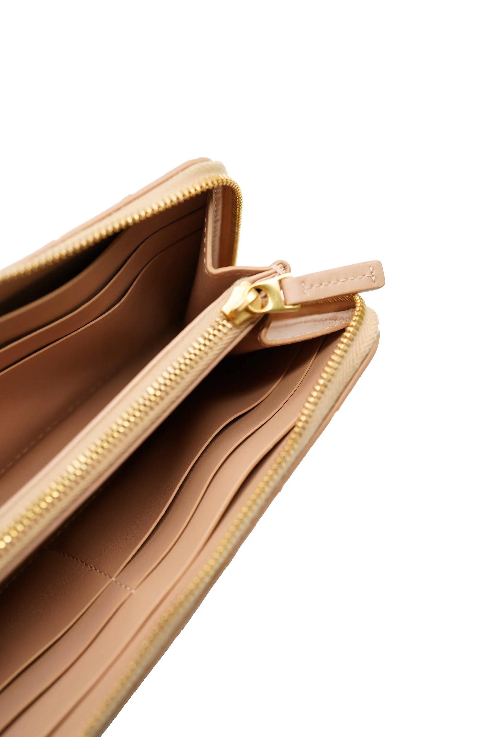 Bottega beige nappa wallet ASL5543
