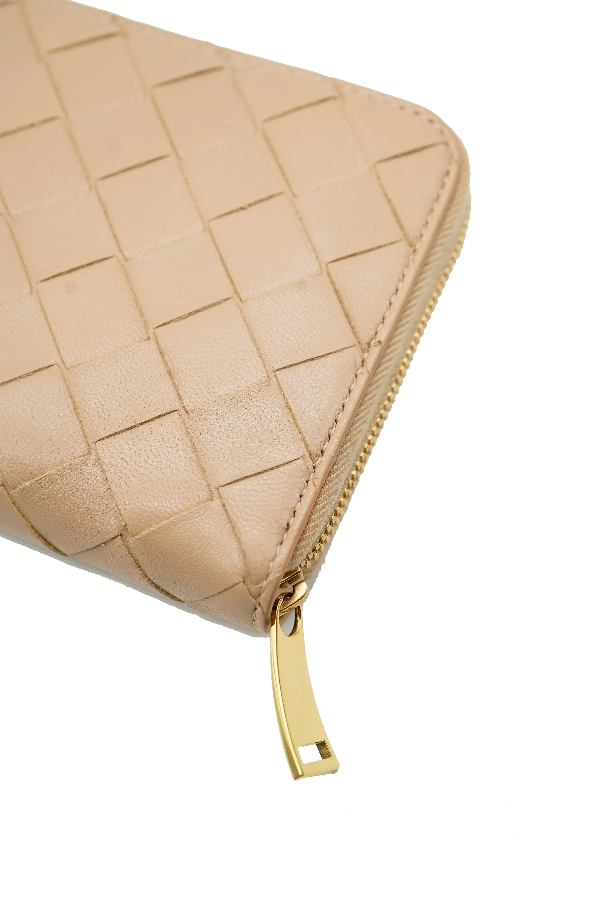 Bottega beige nappa wallet ASL5543
