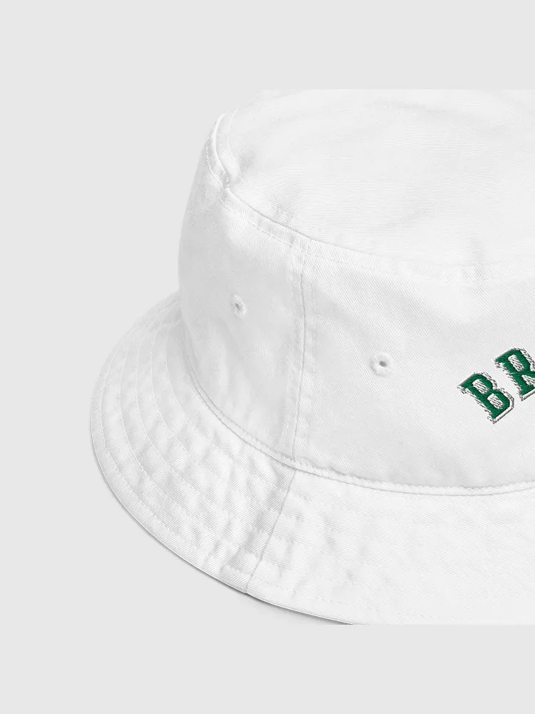Bridgerton Varsity Bucket Hat [White]
