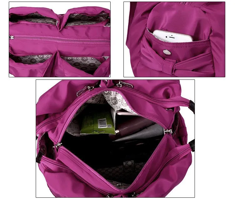 Cacilia nylon tote bag