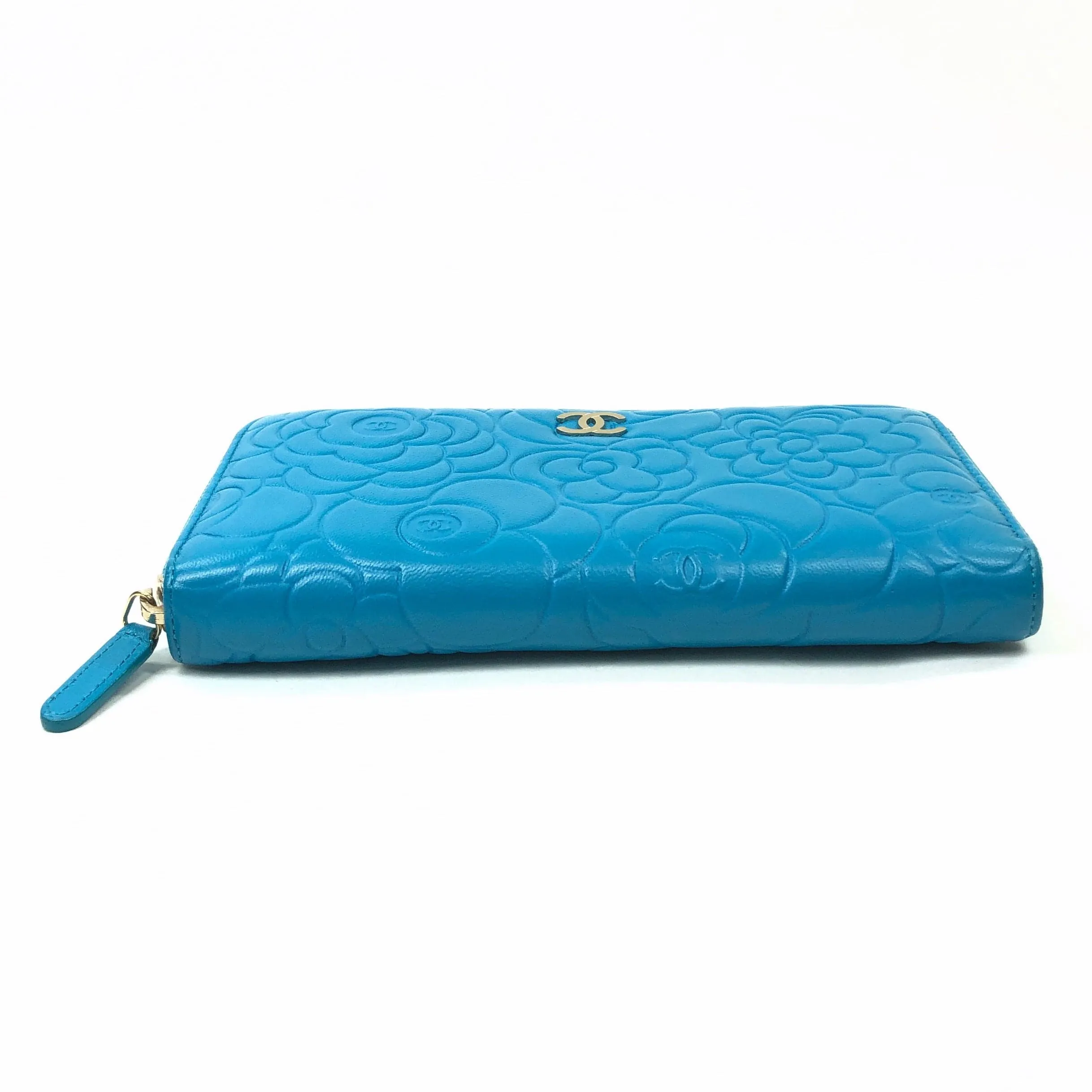 Chane Bluel Camelia Lambskin Round-Zip-Wallet  PXL2474