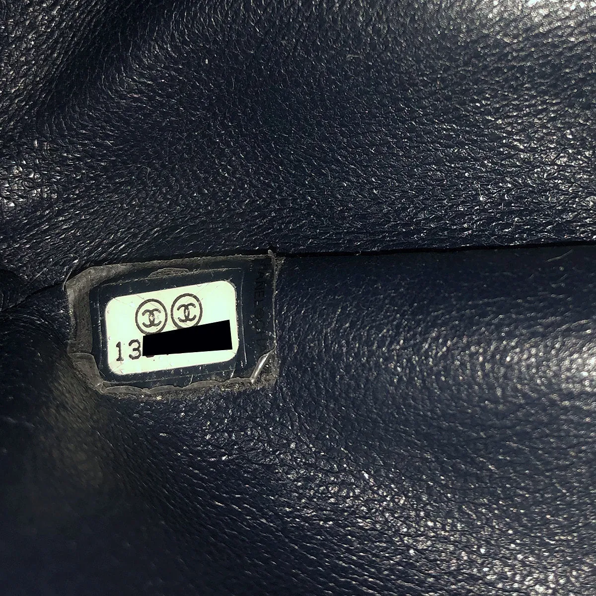Chanel Bag 2.55 Reissue Navy Lambskin Leather with Silver Hardware 226