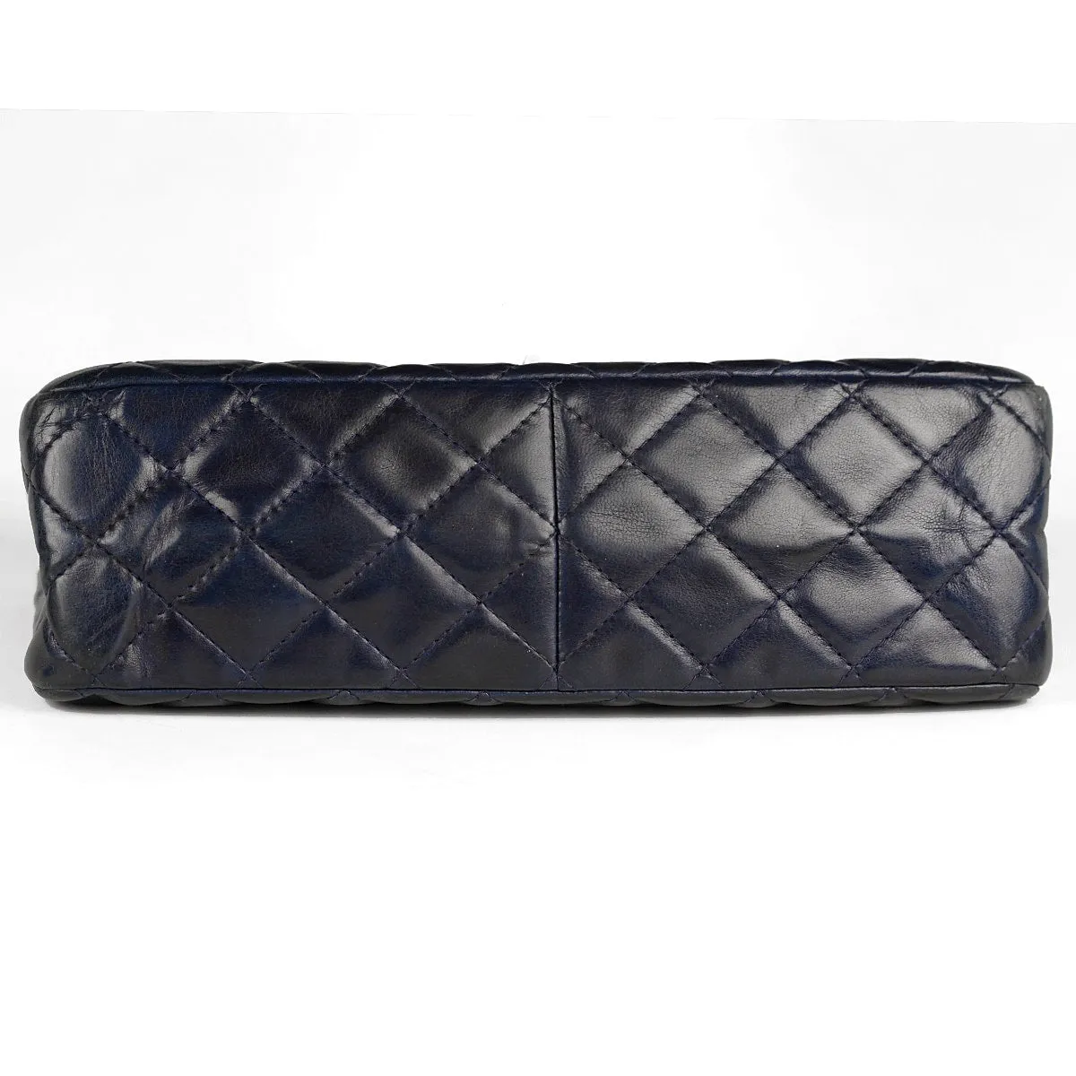 Chanel Bag 2.55 Reissue Navy Lambskin Leather with Silver Hardware 226