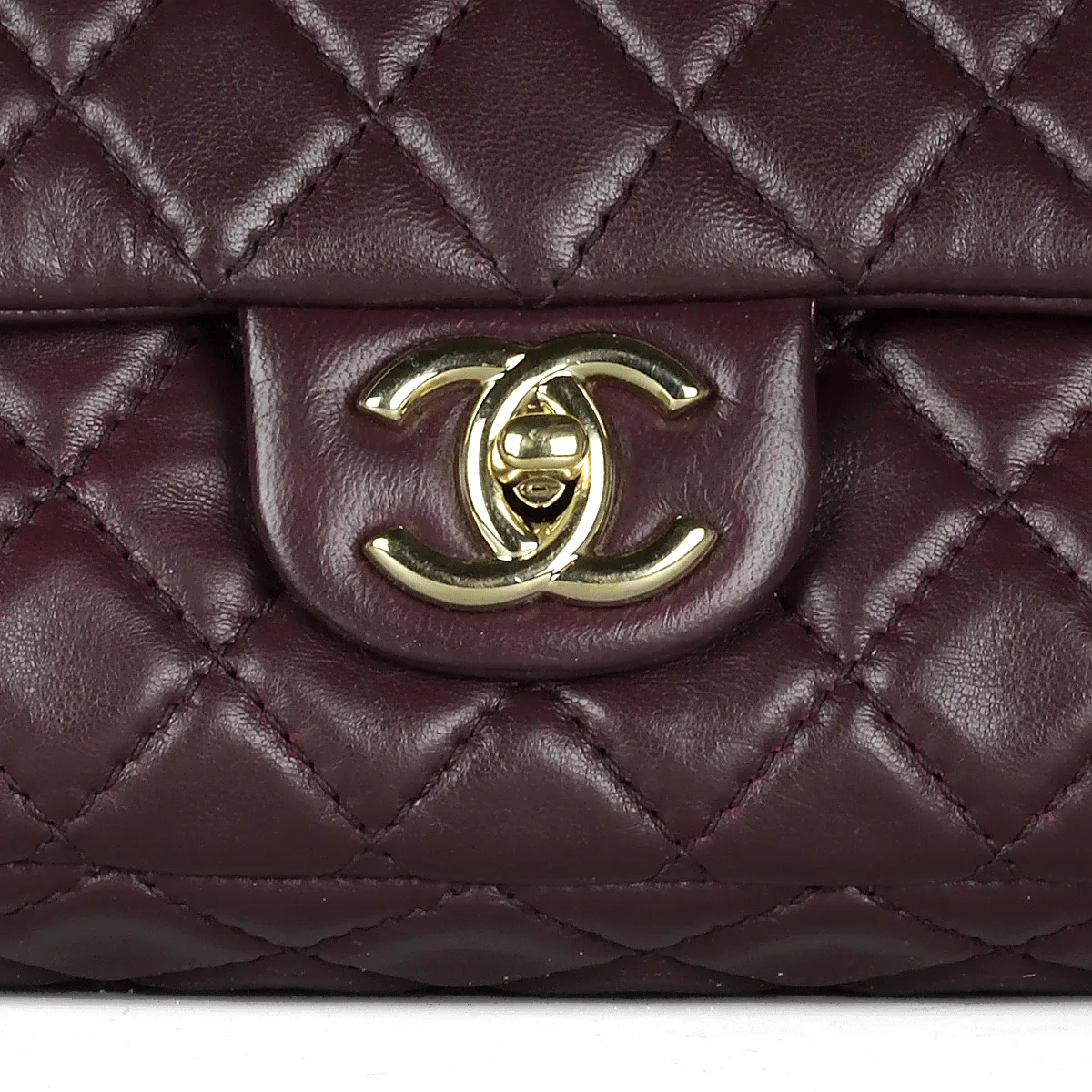 Chanel Bag Classic Double Flap Brown Quilted Lambskin Leather with Gold Hardware M