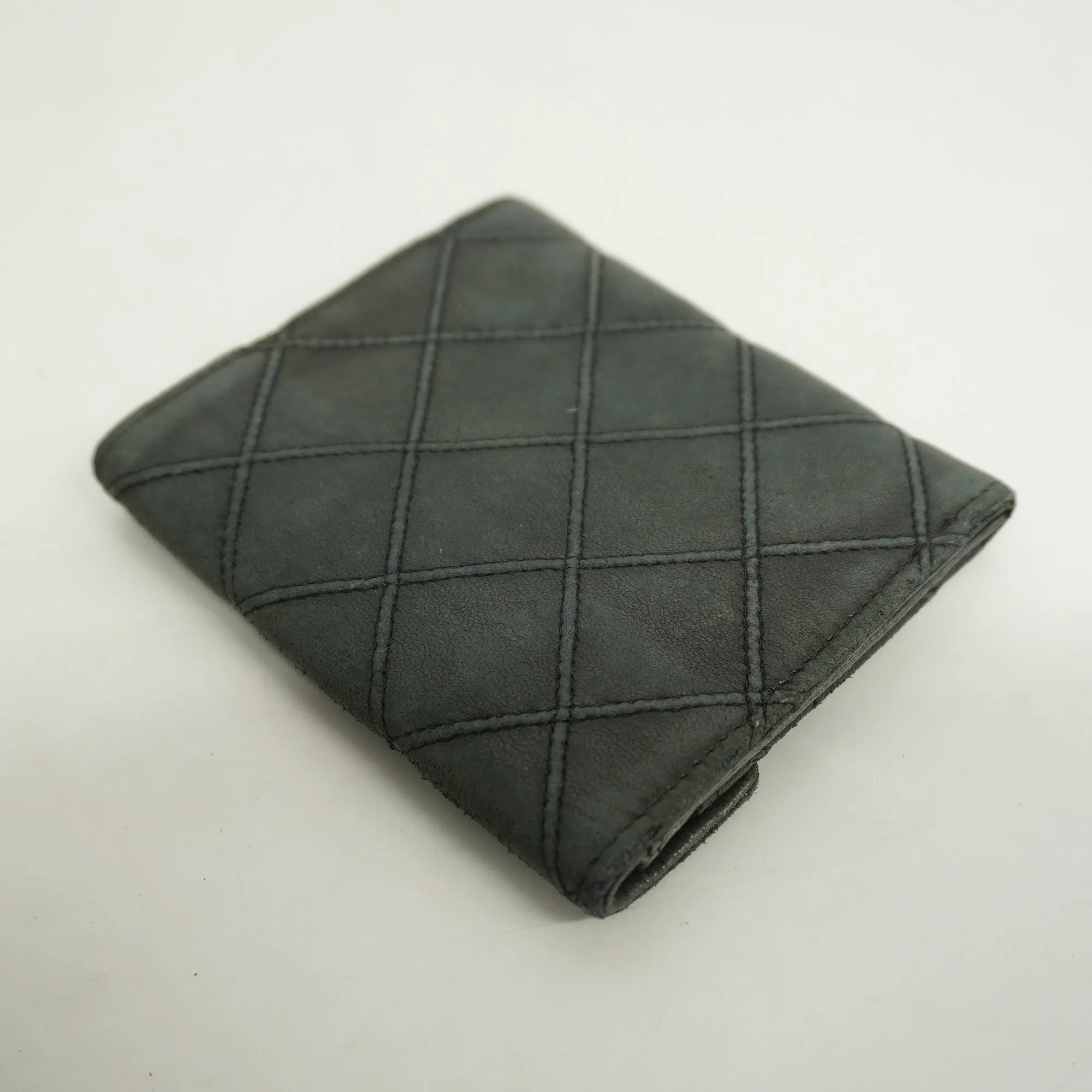 Chanel  Bicolor Gold Metal Fittings Lambskin Coin Purse/coin Case Black