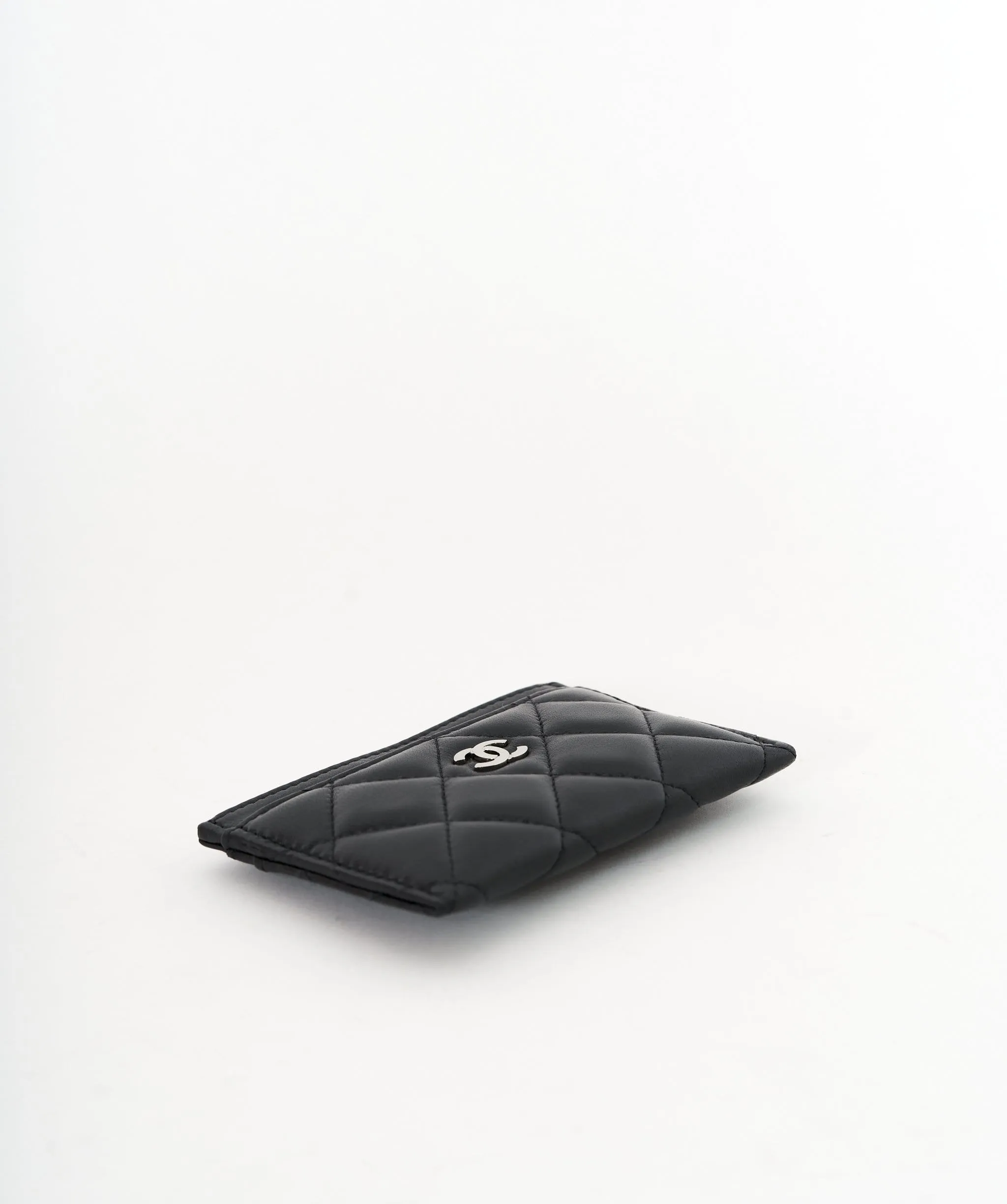 Chanel Black Lambskin Card Holder