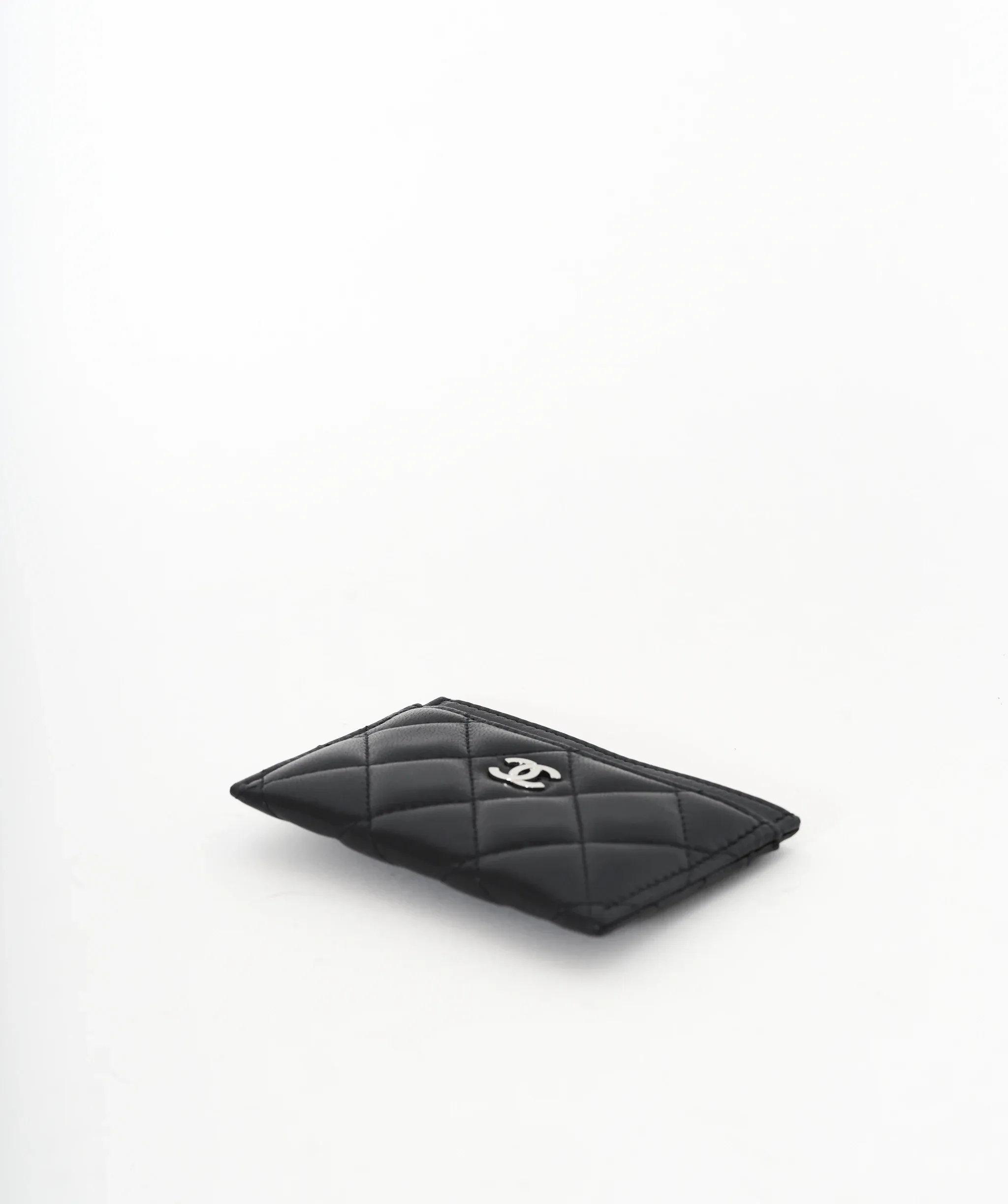 Chanel Black Lambskin Card Holder
