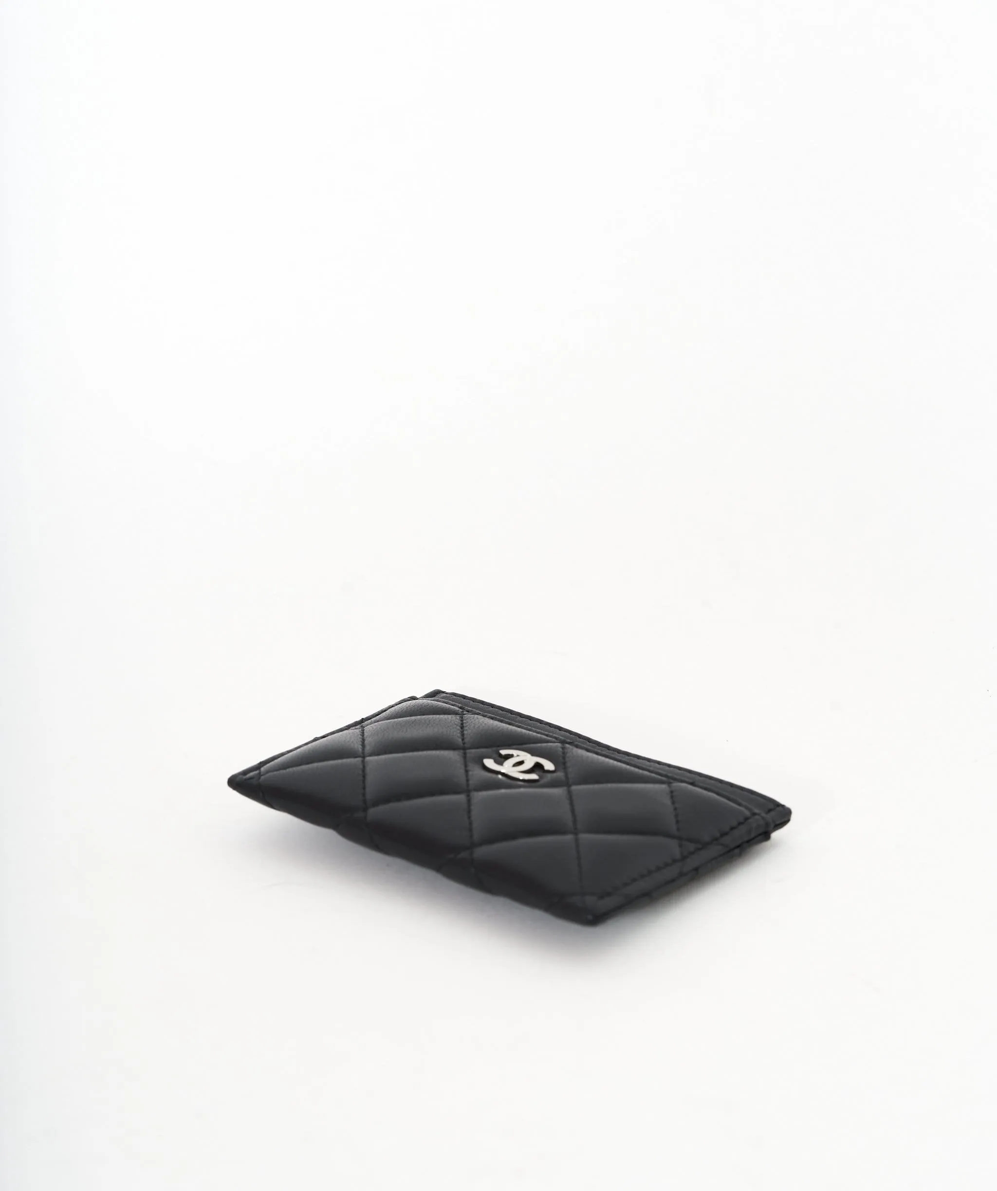 Chanel Black Lambskin Card Holder