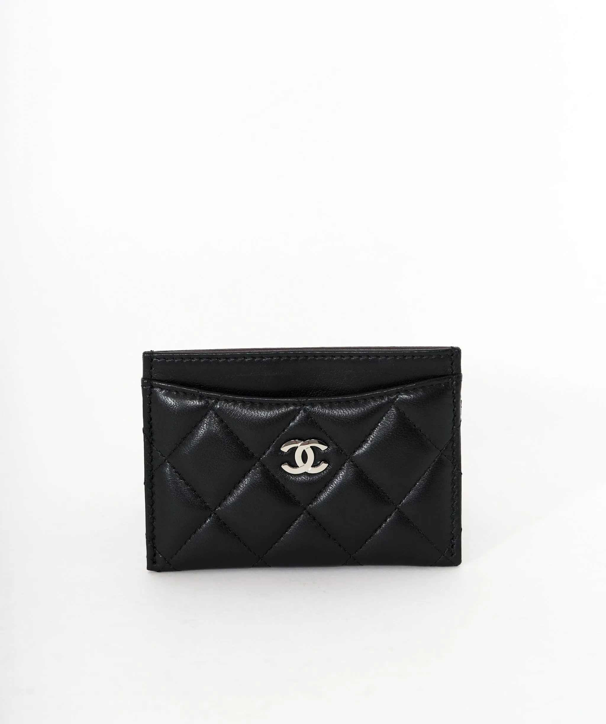 Chanel Black Lambskin Card Holder