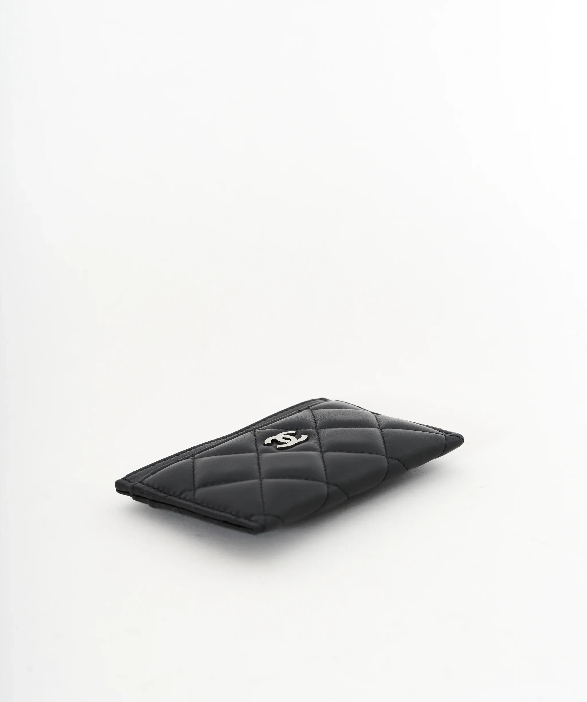 Chanel Black Lambskin Card Holder
