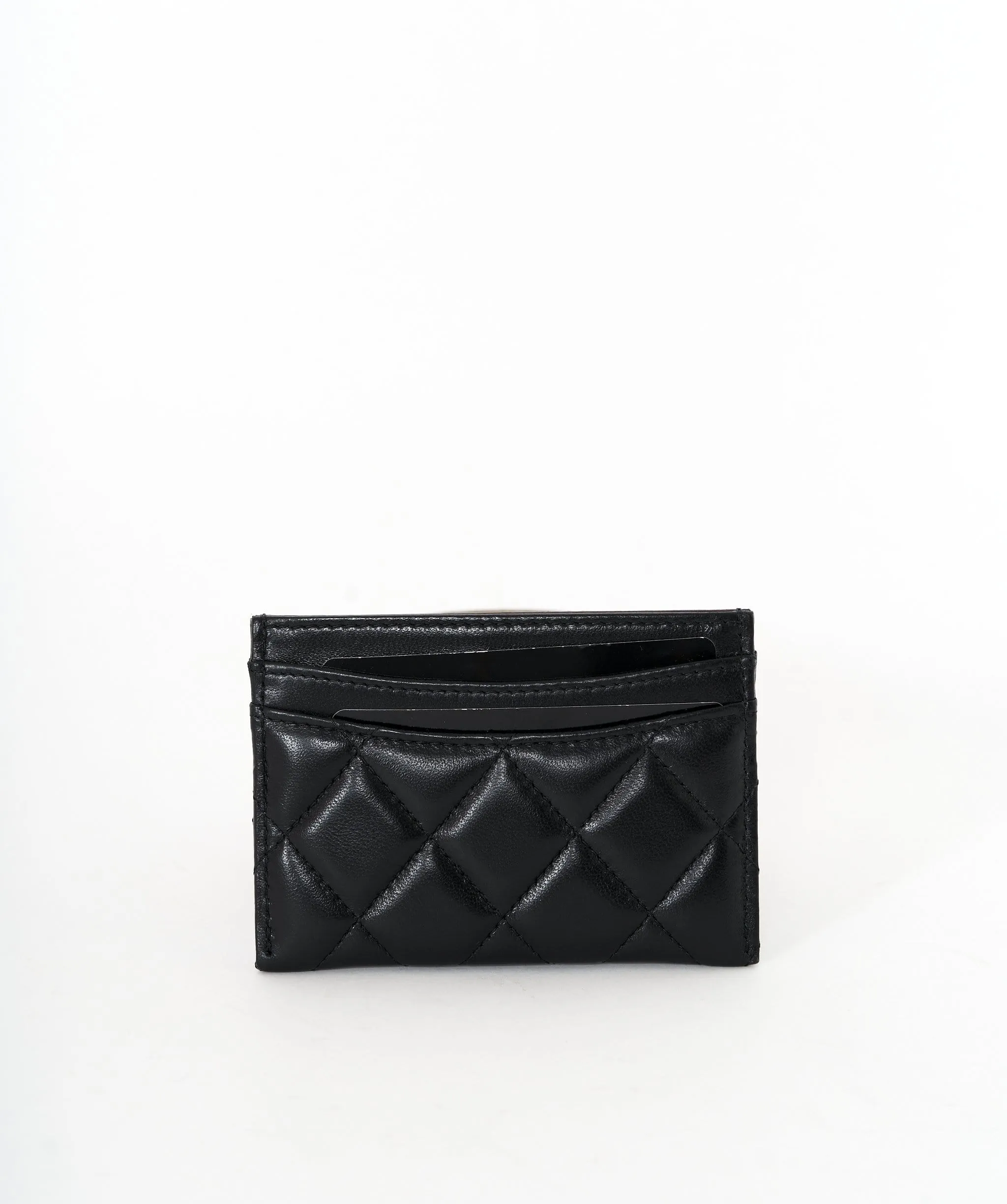 Chanel Black Lambskin Card Holder
