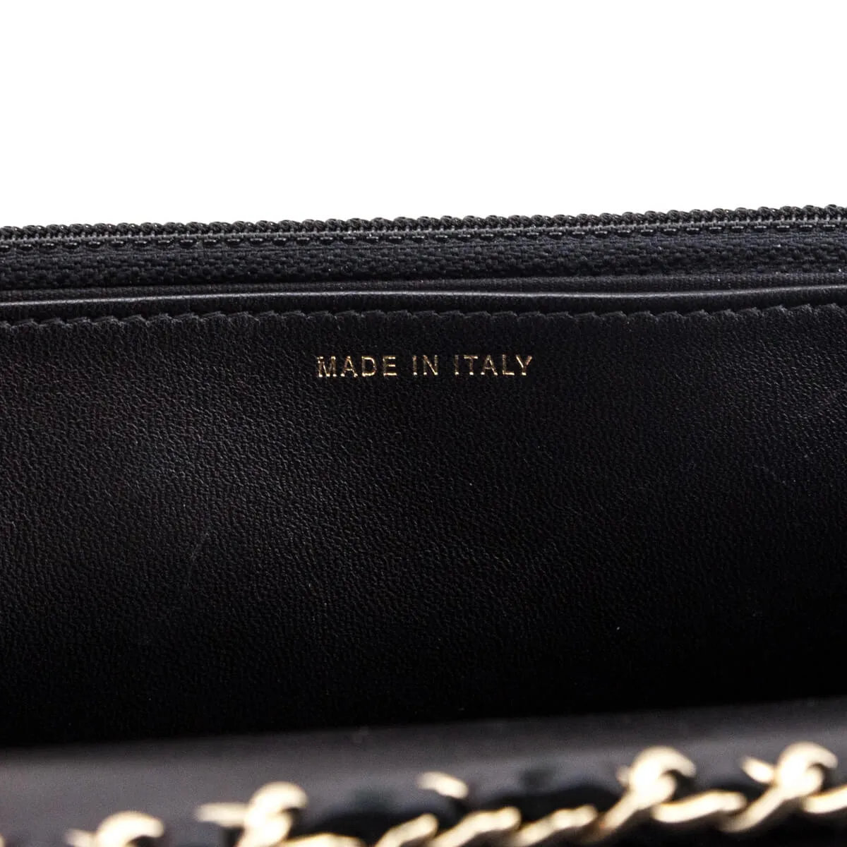 Chanel Black Quilted Lambskin Trendy CC Wallet On Chain