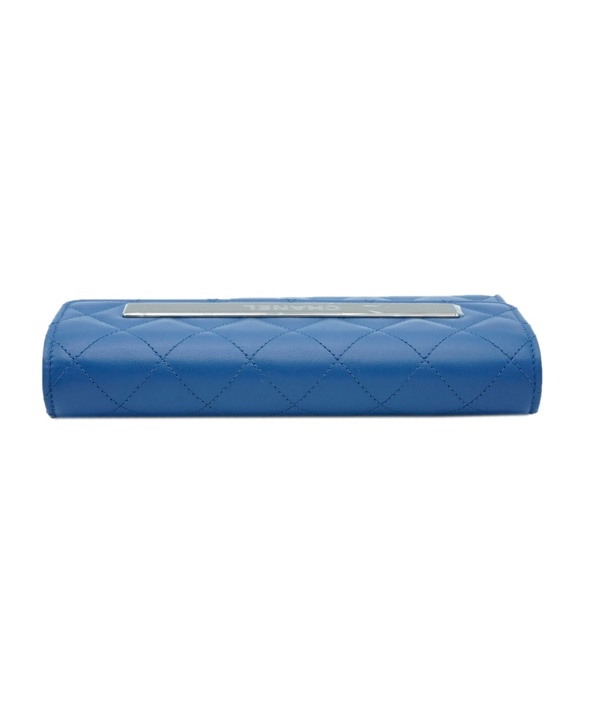 Chanel blue lambskin wallet ALL0315