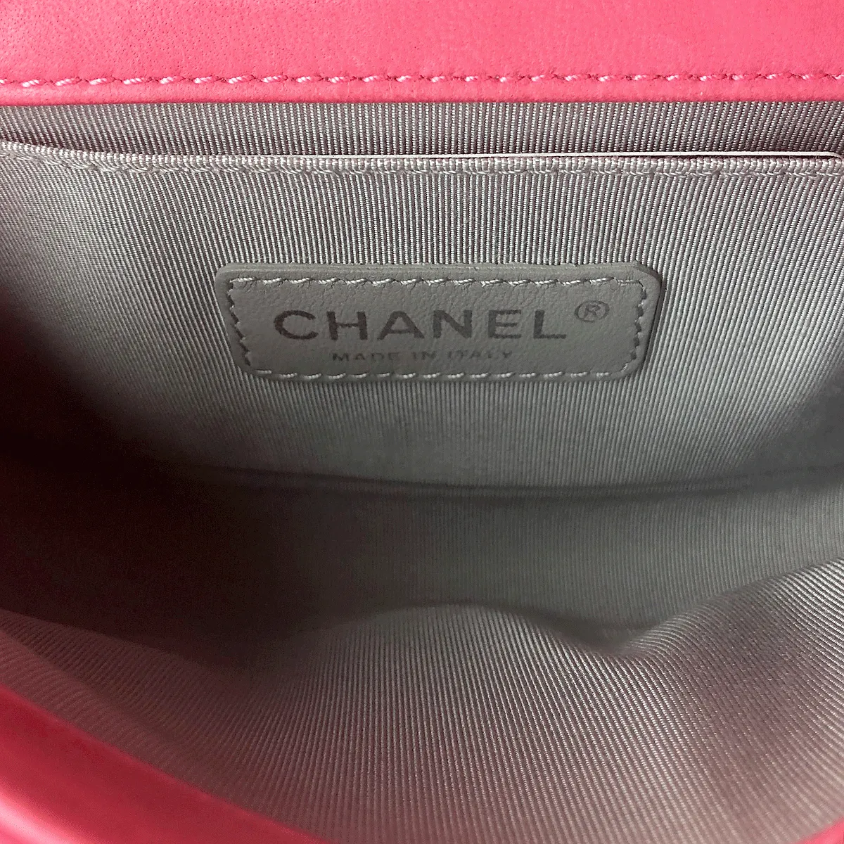 Chanel Boy Bag Pink Stingray Galuchat Leather with Silver Hardware Small