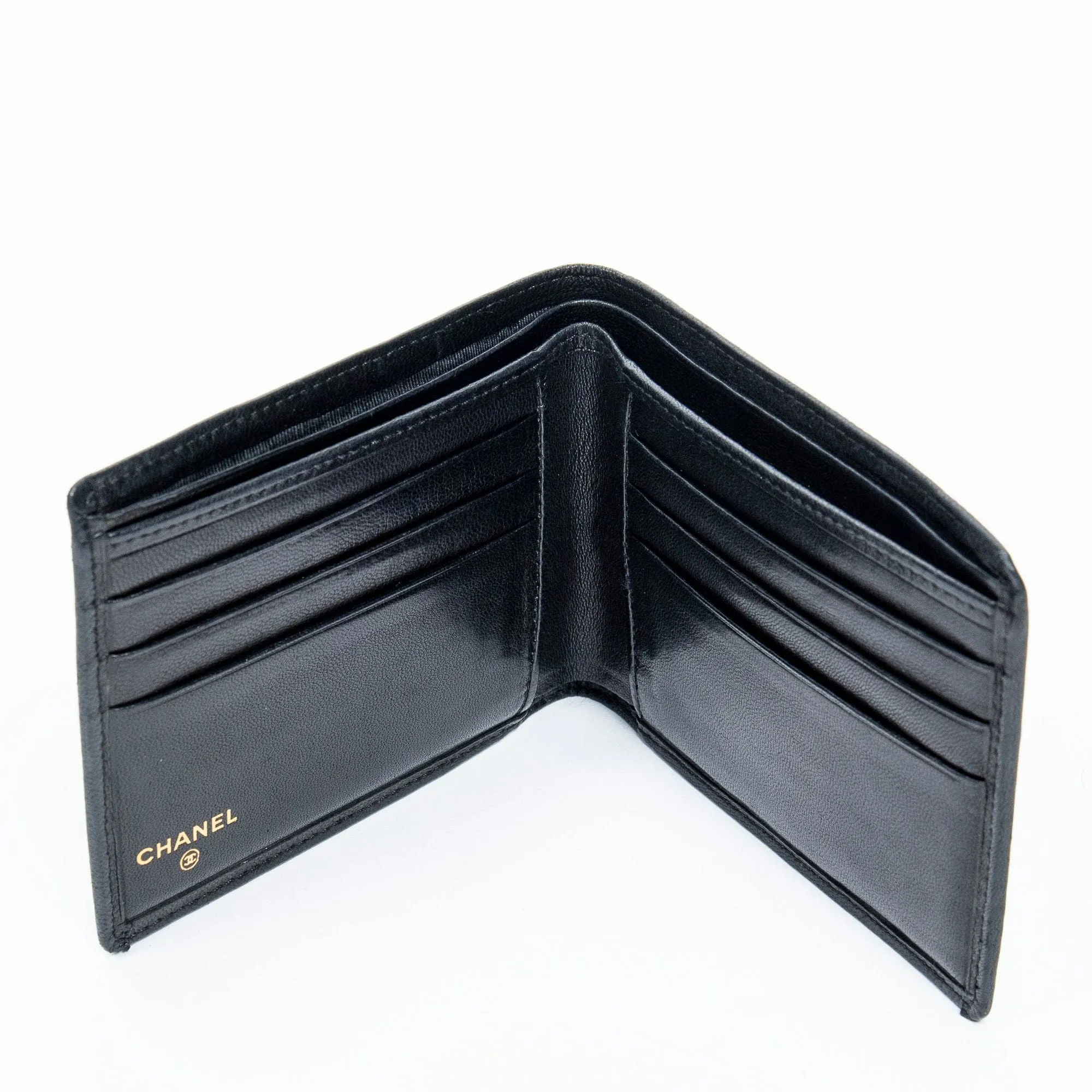 Chanel CC Double Stitch Compact Bifold Wallet - AWL2168