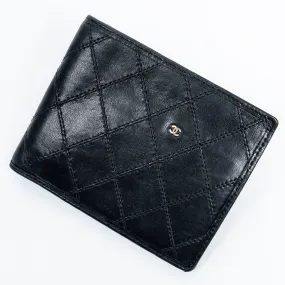 Chanel CC Double Stitch Compact Bifold Wallet - AWL2168