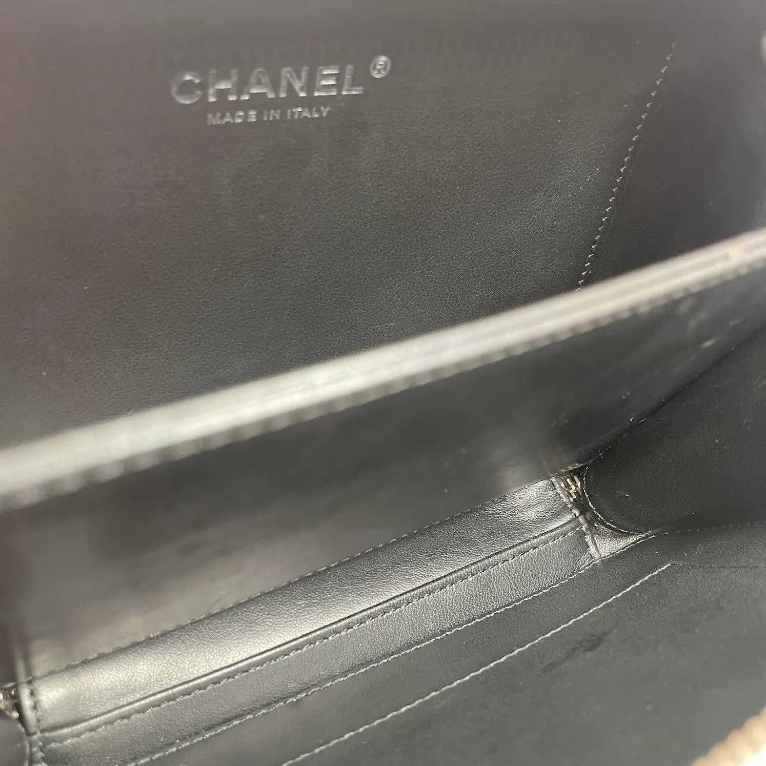 Chanel Incognito CC Filigree Vanity Lambskin Shoulder Bag So Black