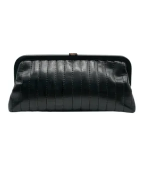 Chanel Kisslock Vertical Lambskin Clutch with CC lock  ALC0874