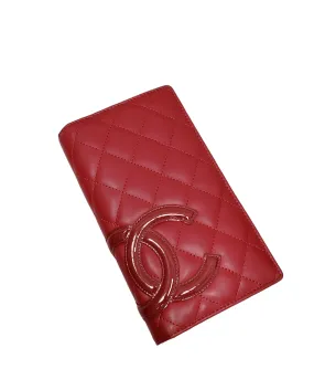 Chanel L-Yen Cambon Wallet Red SYL1071