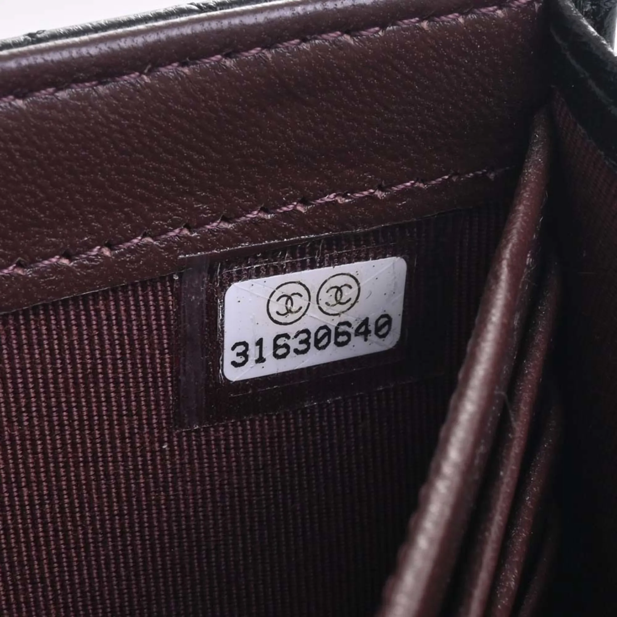 Chanel Lambskin Matelasse Coco Mark Bifold Long Wallet Black Ladies