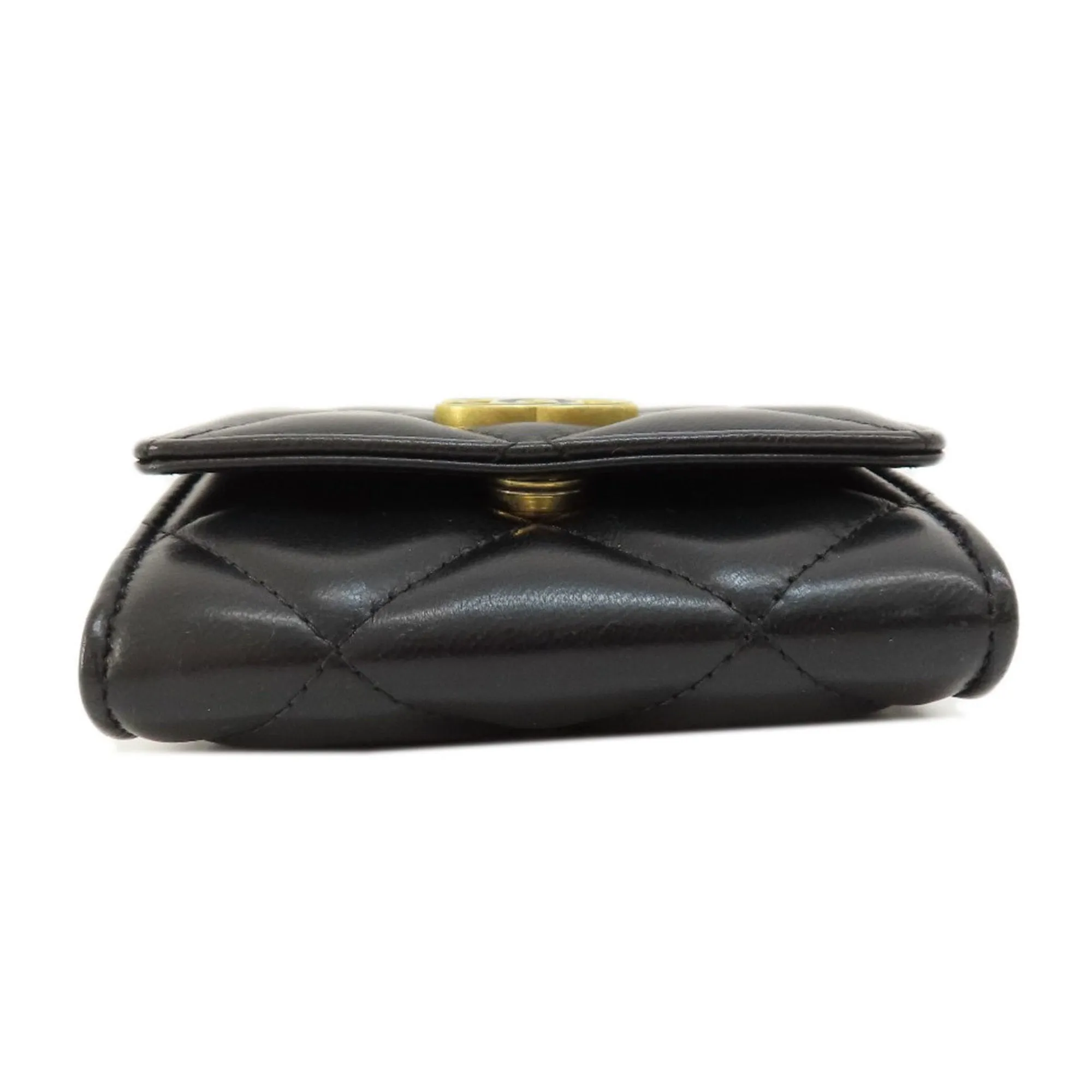 Chanel Matelasse Cocomark Bifold Wallet [] Lambskin Women's