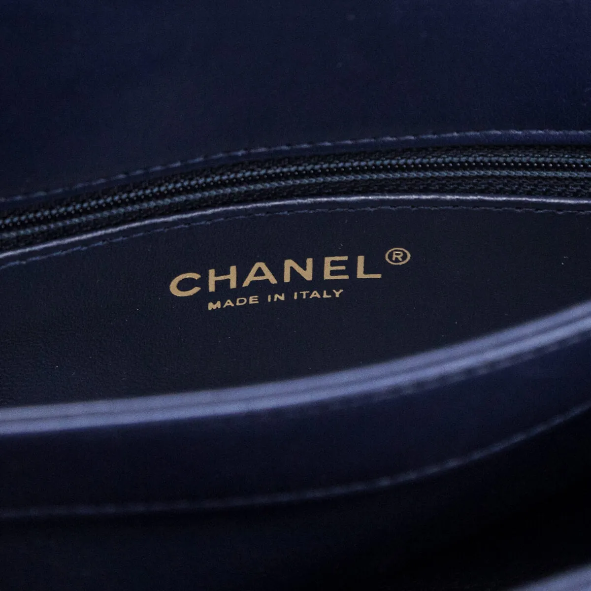 Chanel Navy Quilted Lambskin Small Trendy CC Top Handle Flap Bag
