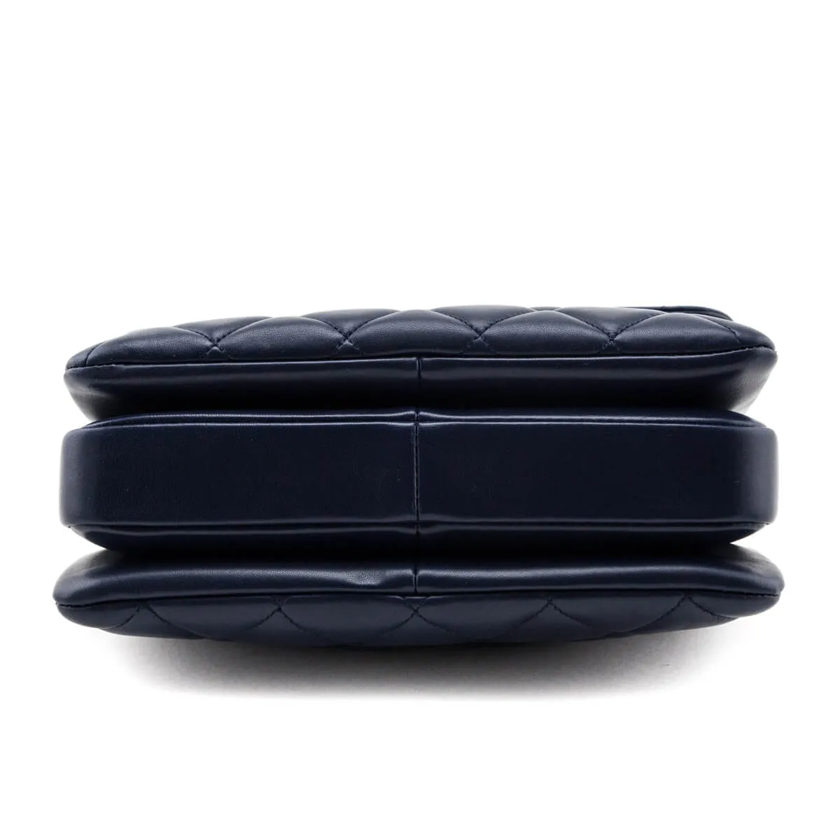 Chanel Navy Quilted Lambskin Small Trendy CC Top Handle Flap Bag