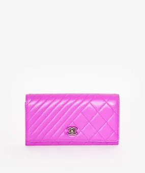 Chanel pink boy wallet