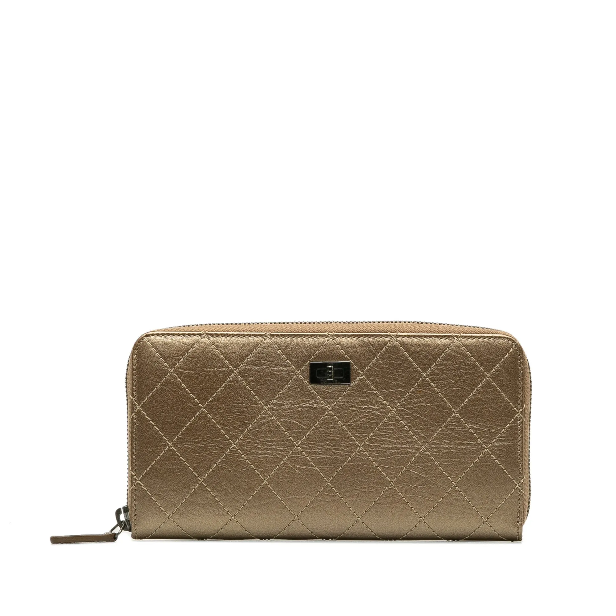 Chanel Reissue 2.55 Zip Around Wallet Long Wallets