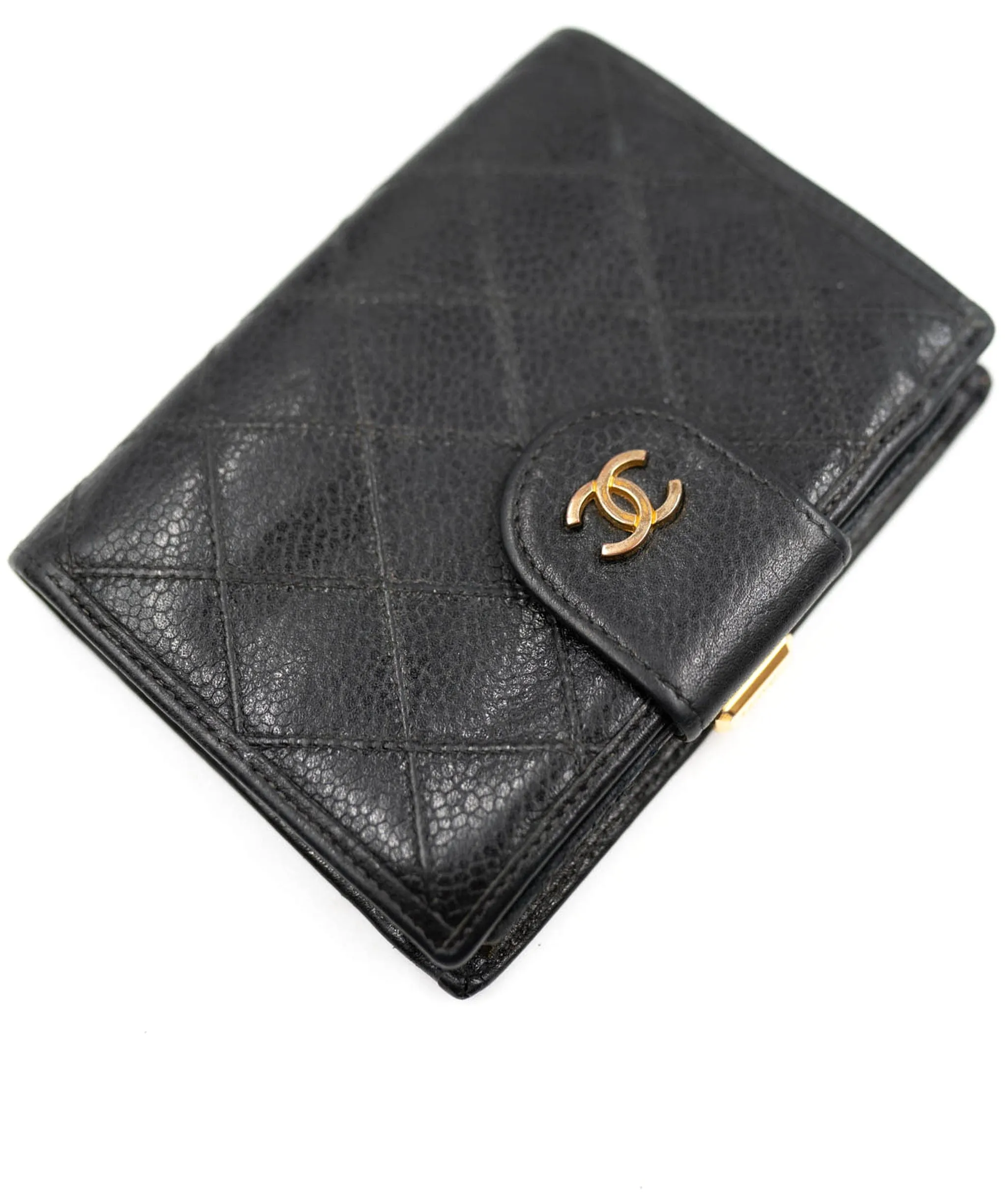 Chanel Vintage Caviar Skin Bi-Fold Purse ADL2056