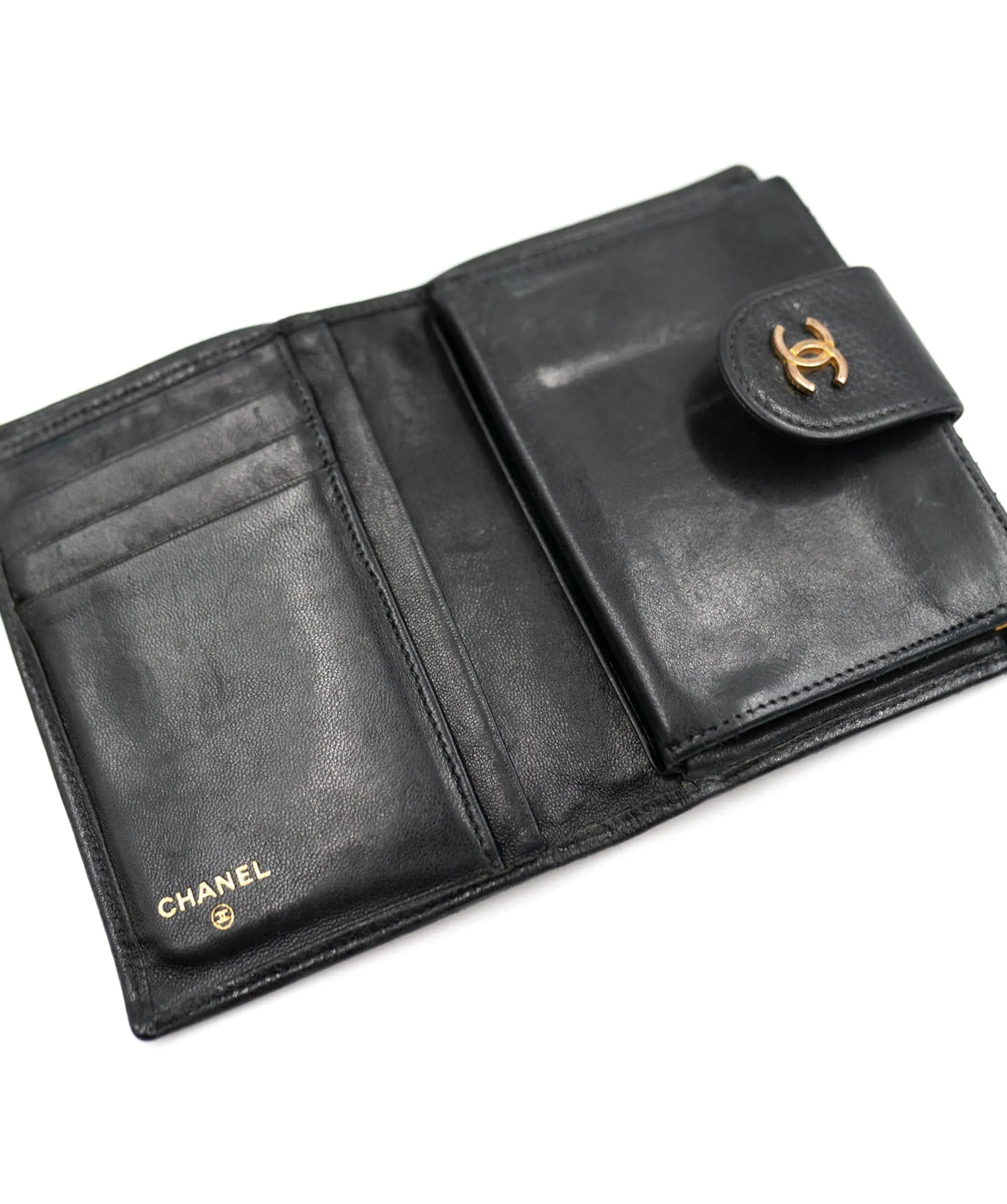 Chanel Vintage Caviar Skin Bi-Fold Purse ADL2056
